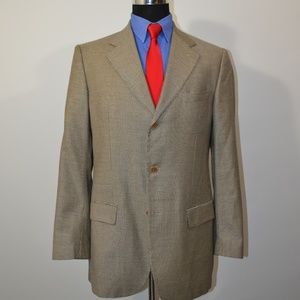 Chiavari 40L Sport Coat Blazer Suit Jacket Beige B
